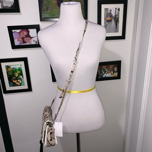 Jimmy Choo Python Leather Arrow Crossbody Bag - Picture 6 of 11